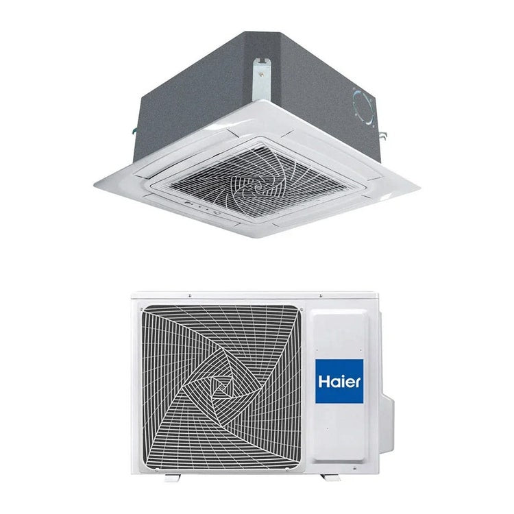 Haier Monosplit-Klimagerät Kassette 620, Inverter – Außengerät R32 3,5 kW, Innengerät 12000 BTU 1U35S2SM1FA+AB35S2SC2FA