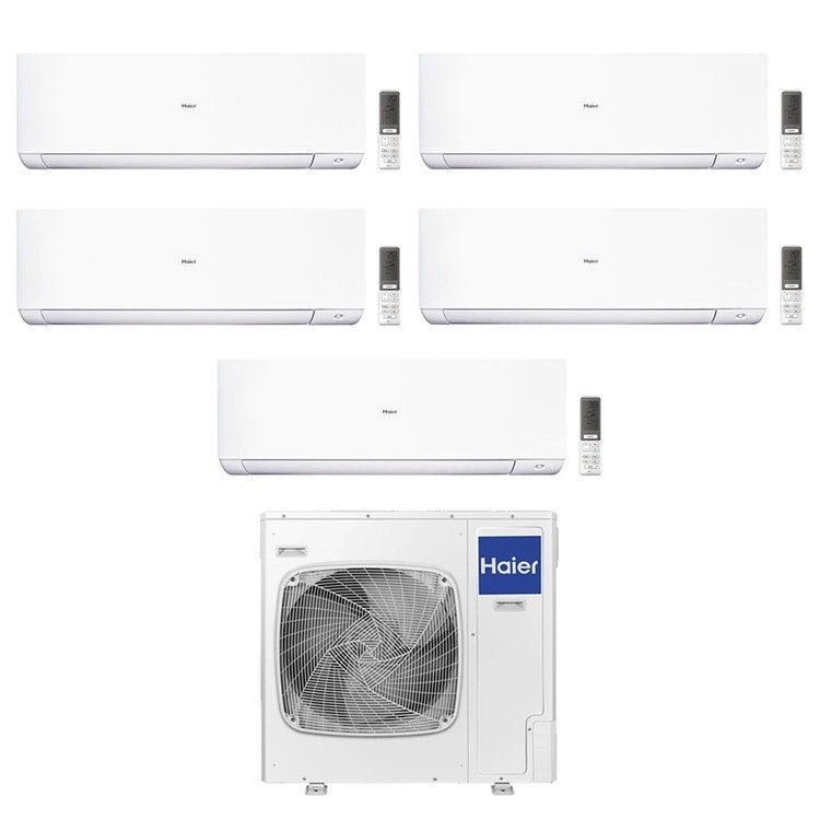 Haier 5-fach-Split-Klimagerät EXPERT, Wandgerät, Inverter, WLAN, Weiß – Außengerät R32 12,5 kW, Innengeräte 7000+7000+7000+12000+18000 BTU 5U125S2SN1FA+AS[20|20|20|35|50]XCAHRA