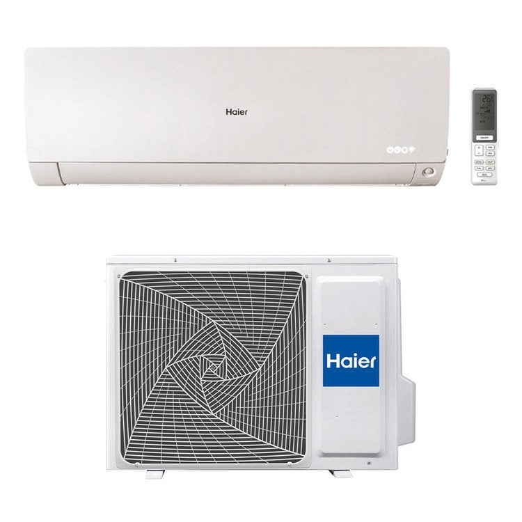 Haier Monosplit-Klimagerät FLEXIS PLUS, Wandgerät, Inverter, WLAN, Weiß – Außengerät 4,2 kW, Innengerät 15000 BTU 1U42S2SM1FA+AS42S2SF1FA-MW3
