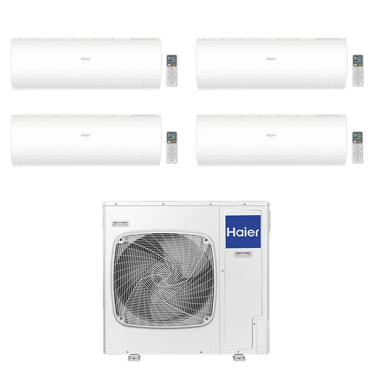 Haier 4-fach-Split-Klimagerät PEARL, Wandgerät, Inverter, WLAN, Weiß – Außengerät R32 12,5 kW, Innengeräte 7000+7000+7000+18000 BTU 5U125S2SN1FA+AS[20|20|20]PBAHRA+AS[50]PDAHRA