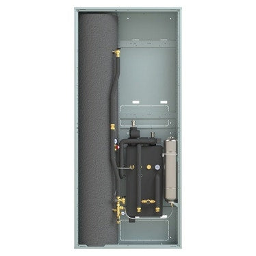 Haier System mit freistehendem Schrank in RAL 9016 mit 200-Liter-Trinkwarmwasser-Speicher für R290-Monoblock AIW-BIG-AUT-M-R290