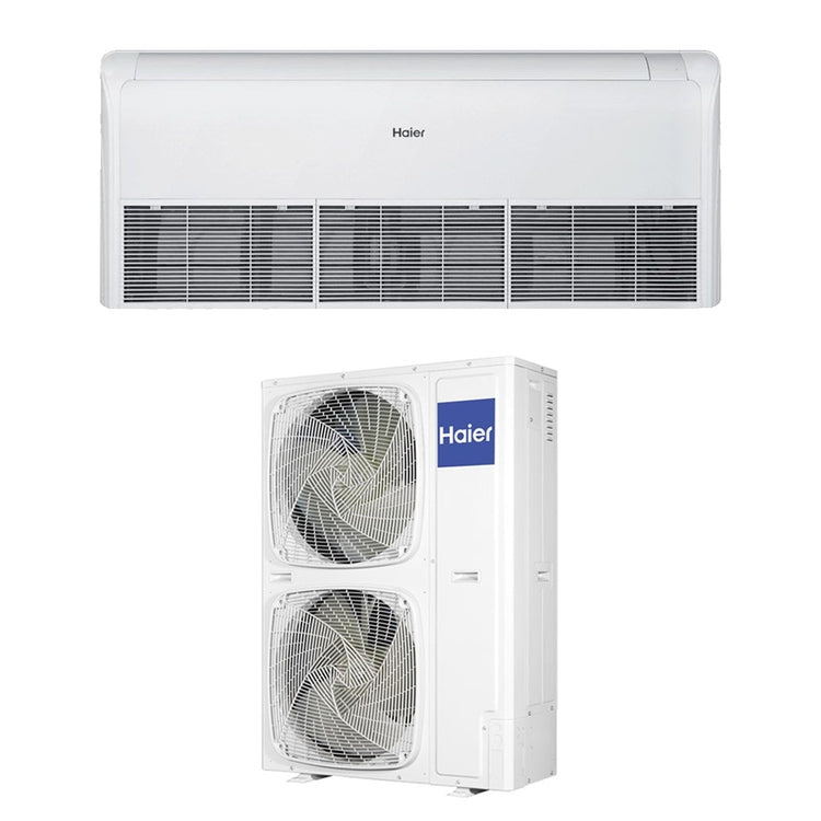 Haier Monosplit-Klimagerät Decke/Truhe, Inverter – Außengerät einphasig (doppio ventilatore) 14 kW, Innengerät 48000 BTU 1U140S2SP2FA+AC140S2SK2FA(H)