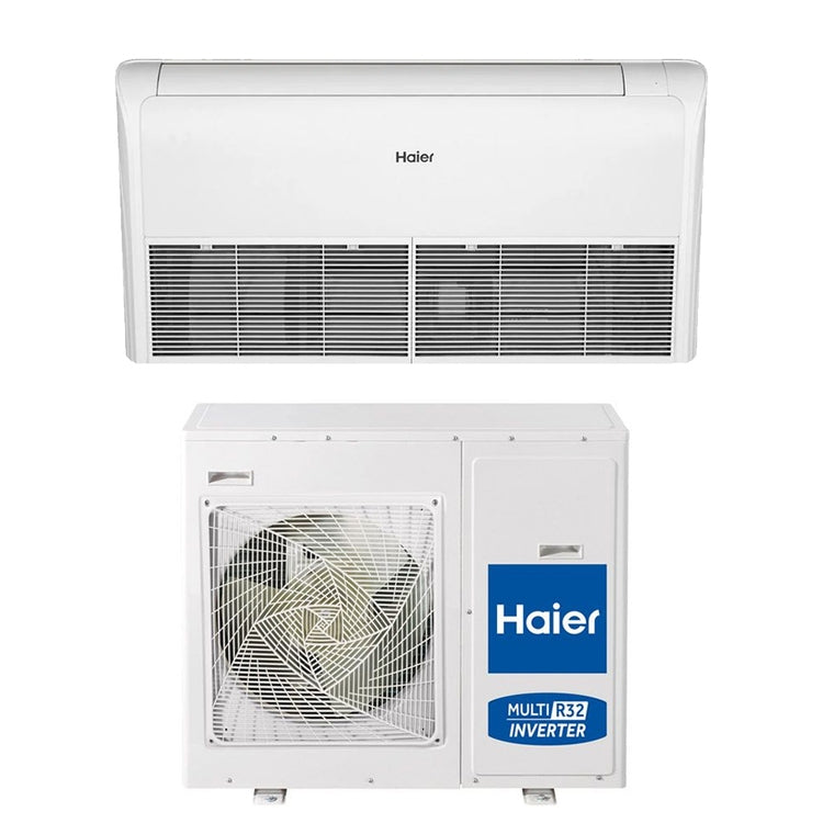Haier Monosplit-Klimagerät Decke/Truhe, Inverter – Außengerät dreiphasig 12,5 kW, Innengerät 43000 BTU 1U125S2SN3FB+AC125S2SK2FA(H)