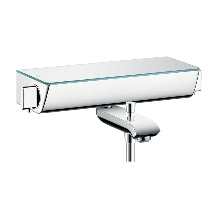 Hansgrohe Thermostat-Badewannenmischer, Außenmontage, Chromoberfläche ECOSTAT SELECT 13141000