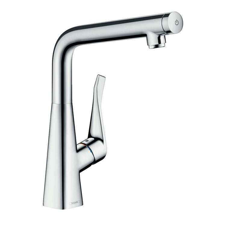 Hansgrohe Küchenarmatur Einhebelmischer 320, Chromoberfläche METRIS SELECT 14883000