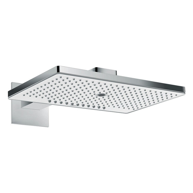 Hansgrohe Duschkopf 460, 3 Strahlen, mit Duscharm, Chrom- und Weiß-Finish RAINMAKER SELECT 24007400