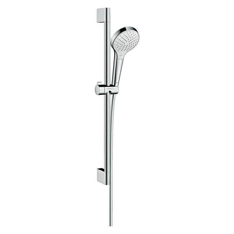 Hansgrohe Duschset Vario mit Duschstange 65 cm, Chrom- und Weißfinish CROMA SELECT S 26562400