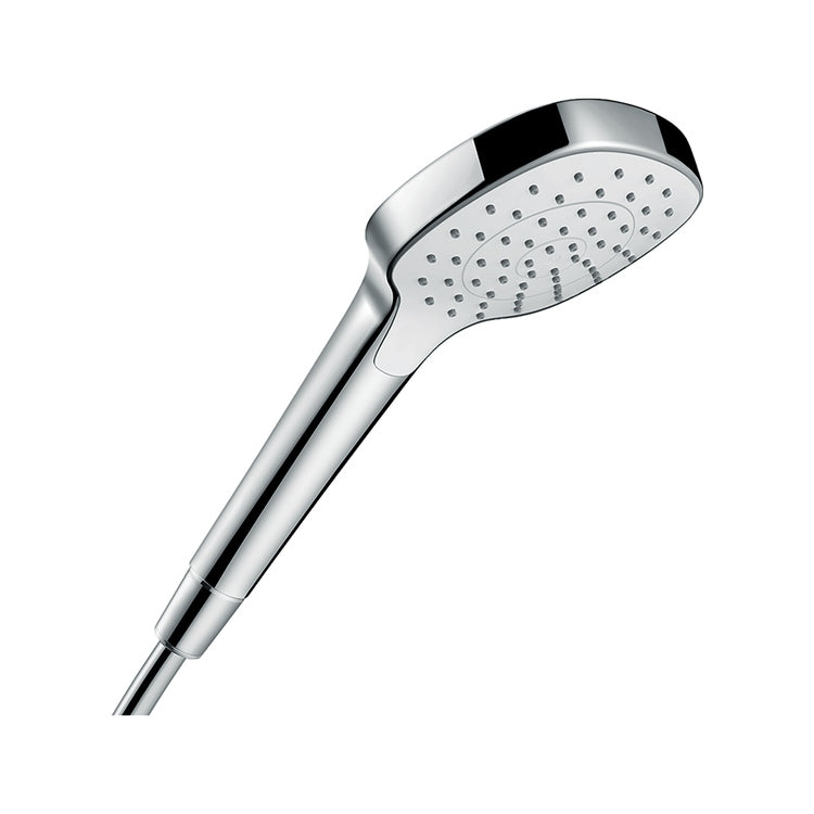 Hansgrohe Handbrause 1 Strahl, EcoSmart 9 l/min, Chrom- und Weißfinish CROMA SELECT E 26815400