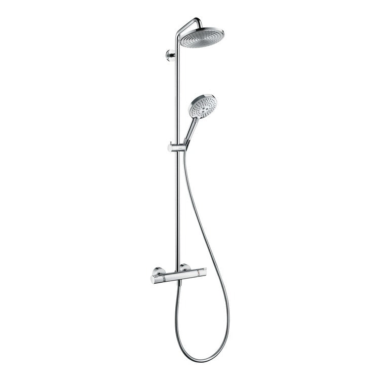 Hansgrohe Duschsystem 240, 1 Strahl, mit Thermostat, Chromfinish RAINDANCE S 27115000