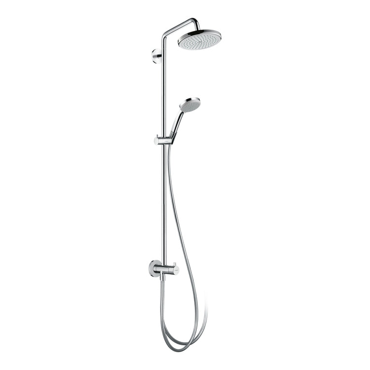 Hansgrohe Duschsystem 220 1 Strahl Reno, Chromoberfläche CROMA 27224000