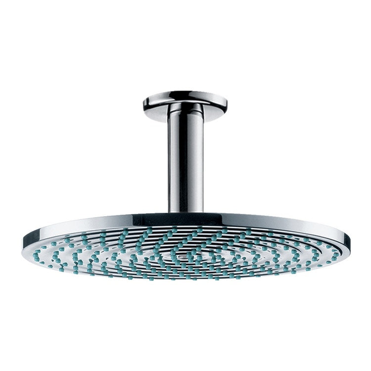 Hansgrohe Duschkopf 240, 1 Strahl, EcoSmart 9 l/min, mit Deckenanschluss, Chromoberfläche RAINDANCE S 27463000
