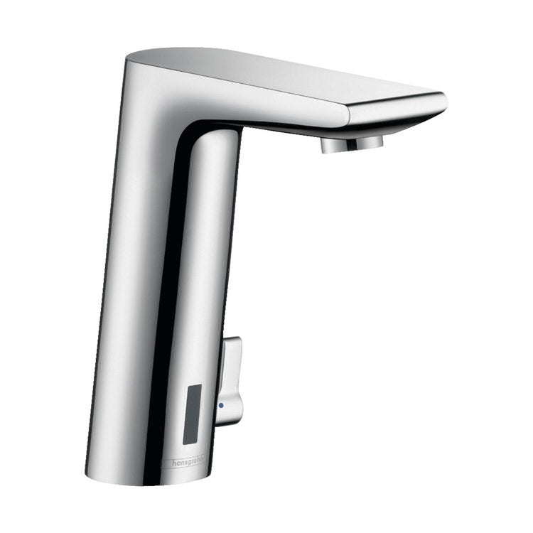 Hansgrohe Elektronischer Waschtischmischer, mit Temperaturregulierung, batteriebetrieben, Chromoberfläche METRIS S 31100000