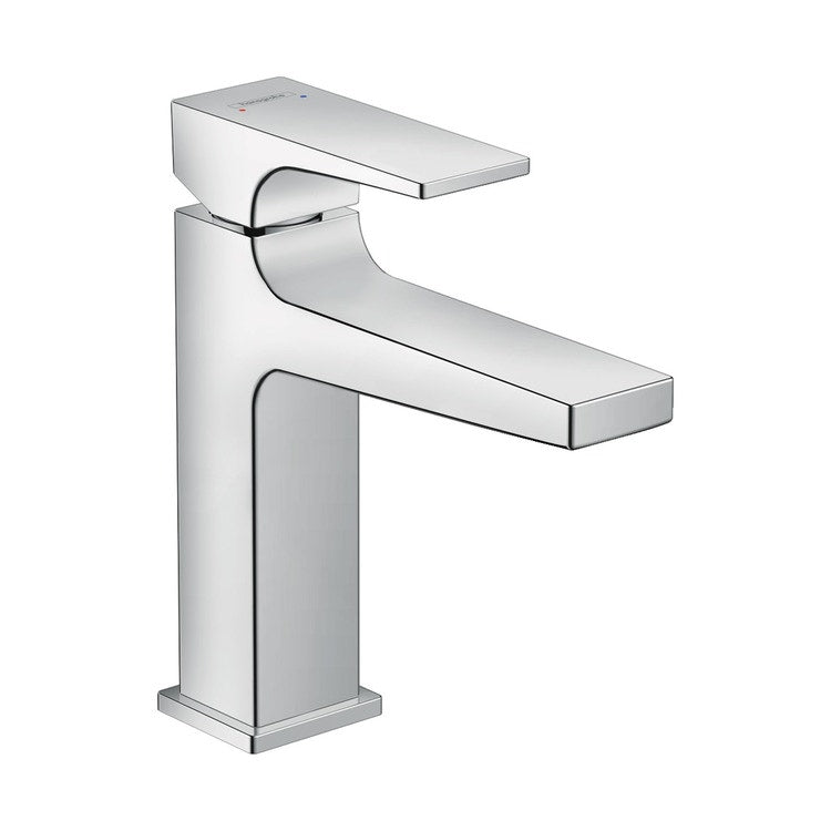 Hansgrohe Einhebel-Waschtischmischer H. 18 cm 110, mit Hebelgriff und Push-Open-Ablauf, Chromoberfläche METROPOL 32507000