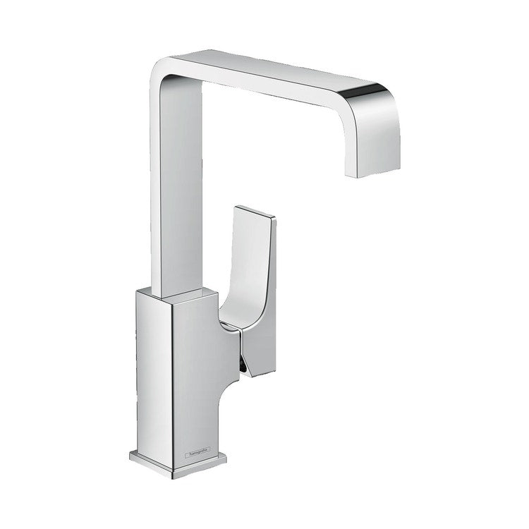 Hansgrohe Einhebel-Waschtischmischer H. 29 cm 230, mit Hebelgriff und Push-Open-Ablauf, Chromoberfläche METROPOL 32511000