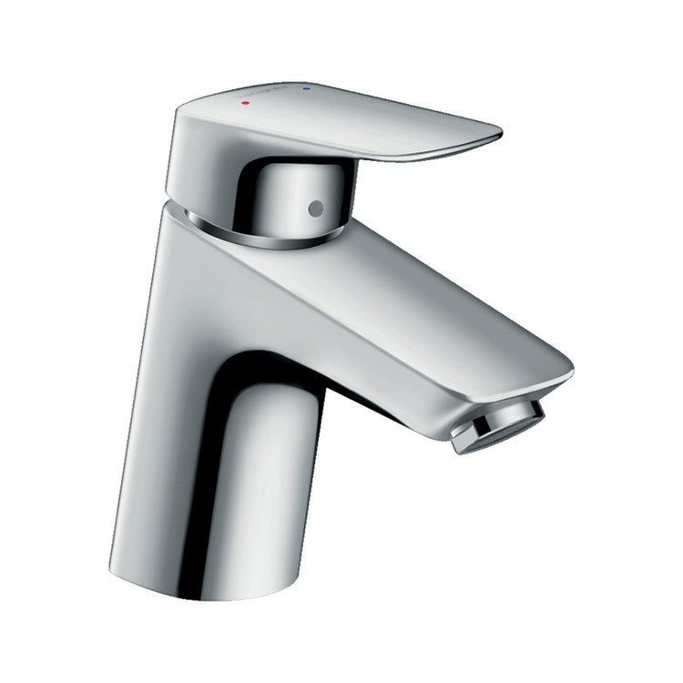 Hansgrohe Einhand-Waschtischarmatur H. 14 cm 70, ohne Überlauf und Ablauf, Chromoberfläche LOGIS 71071000