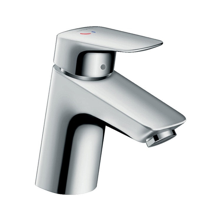 Hansgrohe Einhand-Waschtischarmatur H. 14 cm 70, Coolstart, ohne Pop-up und Ablauf, Chromoberfläche LOGIS 71073000