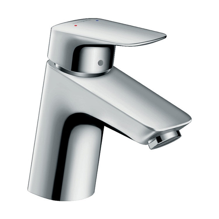 Hansgrohe Einhebel-Waschtischarmatur H. 14 cm 70, mit Push-Open-Ablauf, Chromoberfläche LOGIS 71077000