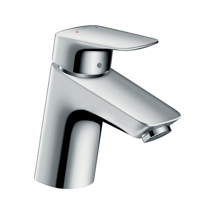 Hansgrohe Einhand-Waschtischarmatur H. 14 cm 70, mit Abfluss und Pop-up, Chromoberfläche LOGIS 71170000