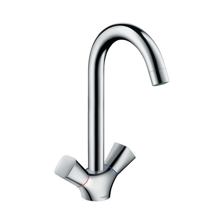 Hansgrohe Küchenarmatur 2 Griffe 220, 1 Strahl, Chrom-Finish LOGIS 71280000