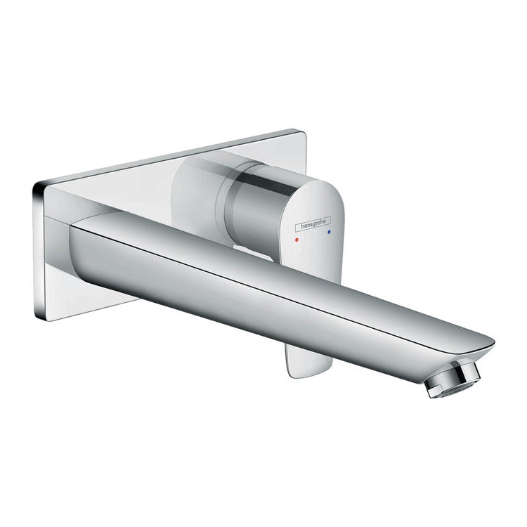 Hansgrohe Einhebel-Waschtischmischer, Einbau, Wandmontage, mit Auslauf 22,5 cm, Chromoberfläche TALIS E 71734000