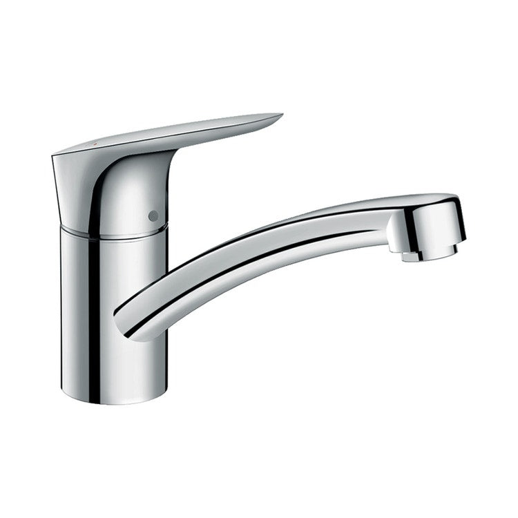 Hansgrohe Küchenarmatur H. 16 cm, Einhebelmischer 120, CoolStart, EcoSmart, Chromoberfläche LOGIS 71837000