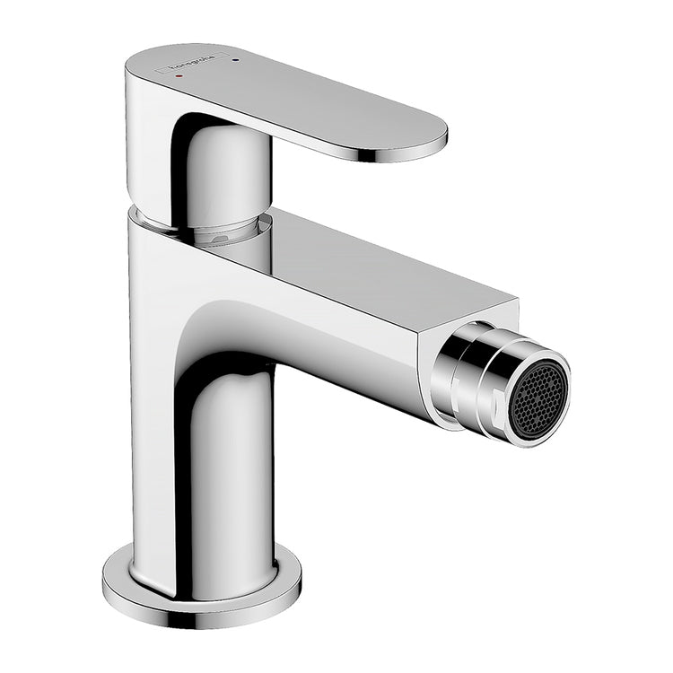Hansgrohe Einhand-Bidetmischer, mit Ablauf aus Kunststoff, Chromoberfläche REBRIS S 72210000