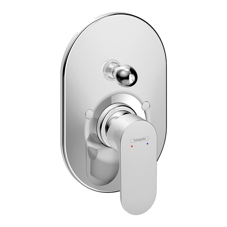 Hansgrohe Einhand-Wannenmischer, Unterputz, mit Umsteller, ohne Unterputzkörper, Chromoberfläche REBRIS S 72449000