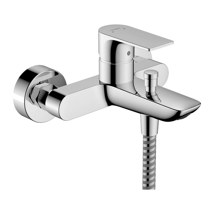 Hansgrohe Einhand-Wannenbatterie mit Umsteller, Chromoberfläche REBRIS E 72450000
