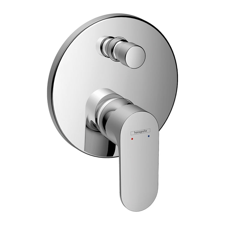 Hansgrohe Einhand-Wannenmischer, Unterputz, mit Umsteller, ohne Unterputzkörper, Chromoberfläche REBRIS S 72466000
