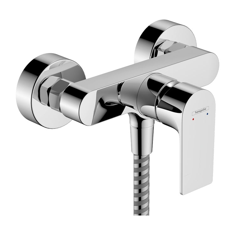 Hansgrohe Einhand-Außenduschenmischer, ohne Schlauch und Brausekopf, Chromoberfläche REBRIS E 72650000