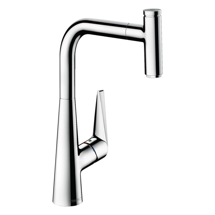 Hansgrohe Einhebel-Küchenarmatur 300, mit ausziehbarem Auslauf, Chromoberfläche M51 72821000