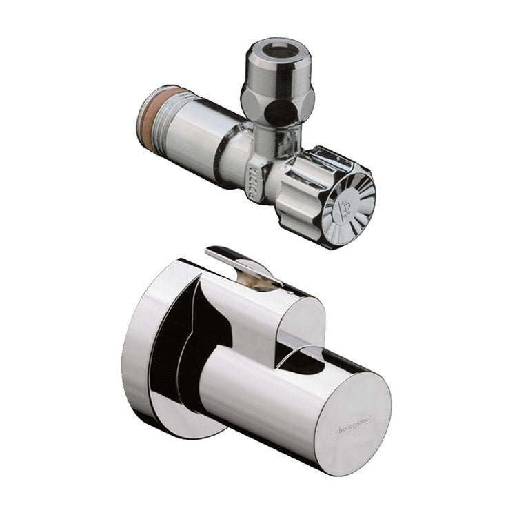 Hansgrohe Eckventil Wasseranschluss G 3/8, gebürstete Nickeloberfläche 13954820
