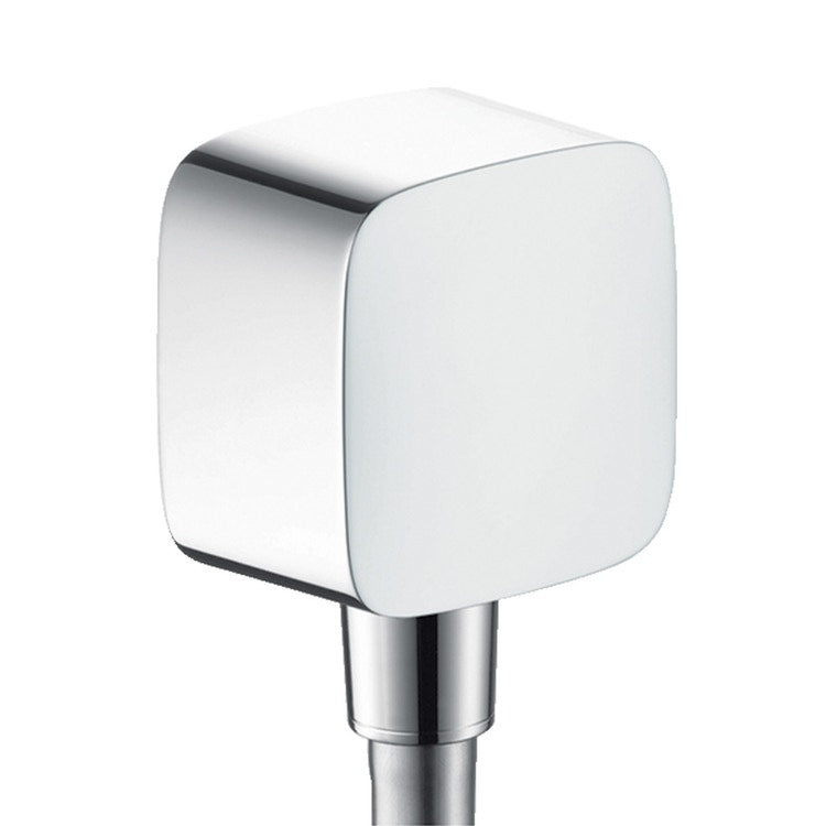 Hansgrohe Wandauslass mit Rückschlagventil, Chromoberfläche FIXFIT 26457000