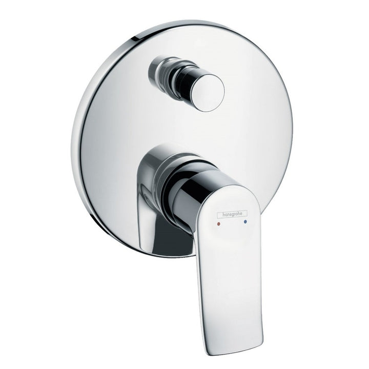 Hansgrohe Einhebel-Wannenarmatur, Einbau, Chromoberfläche METRIS 31493000