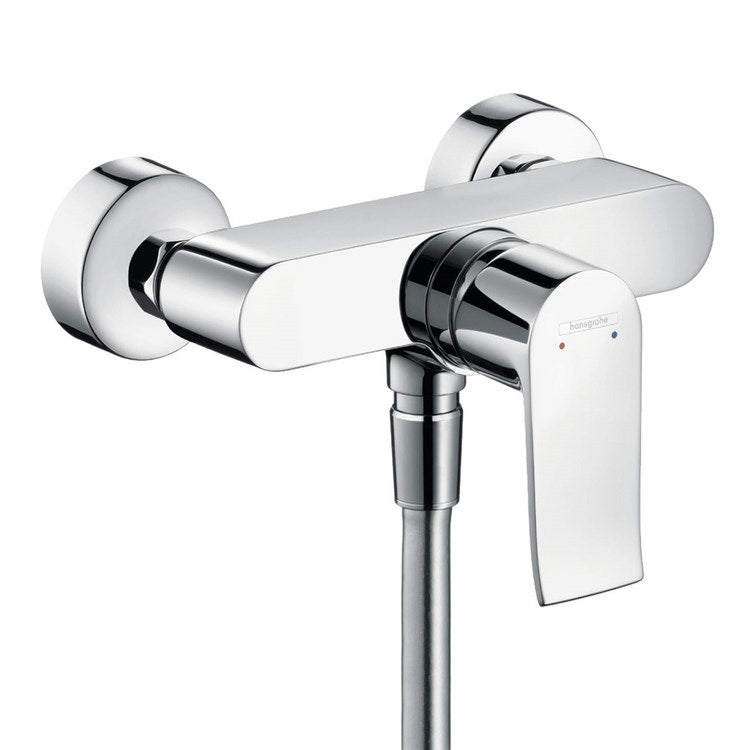 Hansgrohe Einhand-Duscharmatur, außen, Chromoberfläche METRIS 31680000