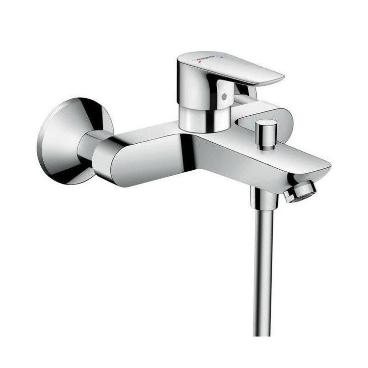 Hansgrohe Einhand-Wannenarmatur, außen, Chromoberfläche TALIS E 71740000