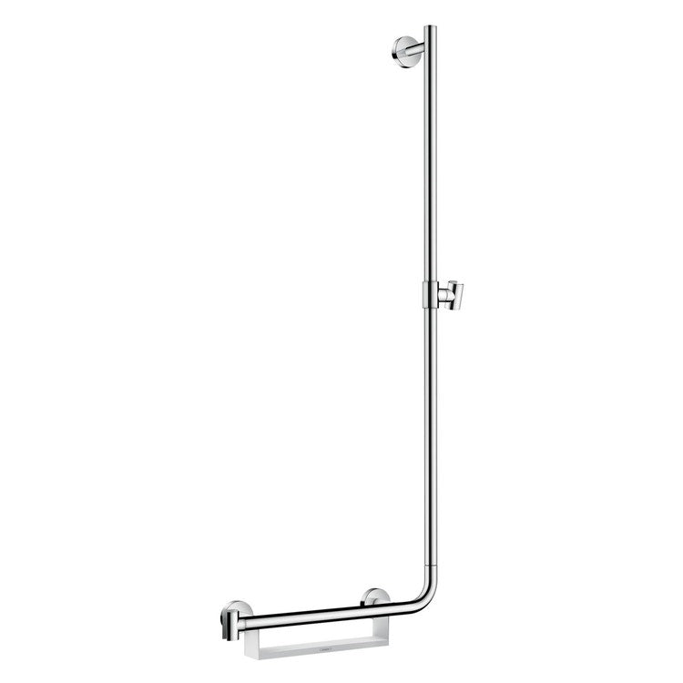 Hansgrohe Duschstange Comfort 110 cm, rechts, Chrom- und Weißfinish UNICA 26404400