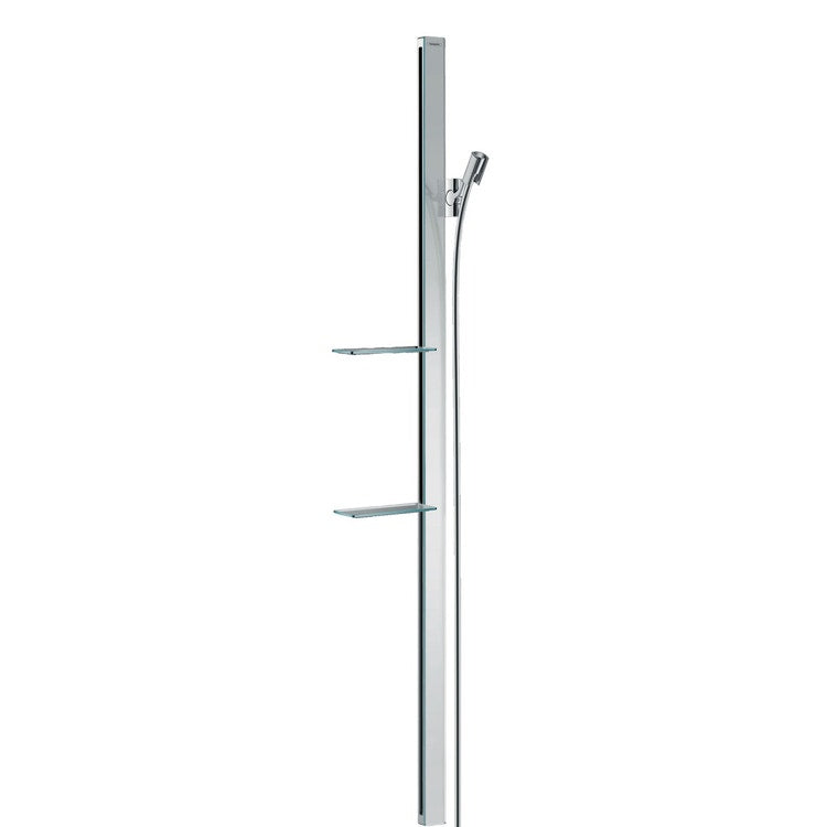 Hansgrohe Duschstange E 150 cm, mit Duschschlauch, Chrom-Finish UNICA 27645000