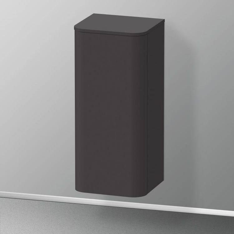 Duravit Niedrige Säule H. 89,6 cm, rechtes Scharnier, Farbe Graphitgrau matt HAPPY D. PLUS HP1260R8080
