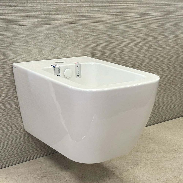 Hatria Hängendes Bidet mit einem Loch, Weiß, glänzende Ausführung TECNA 00Y9DG01
