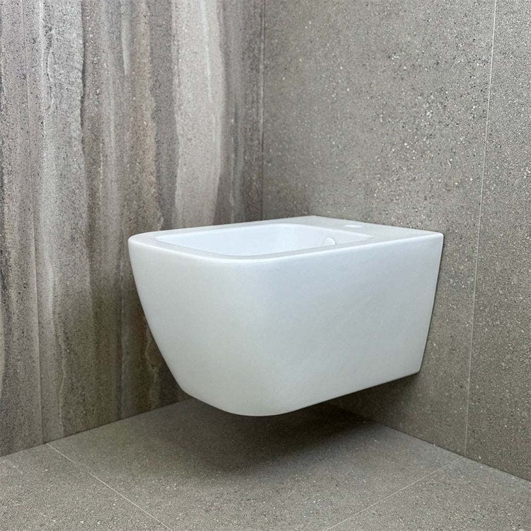 Hatria Hängendes Bidet mit einem Loch, Weiß, matte Oberfläche TECNA A0Y9DG25