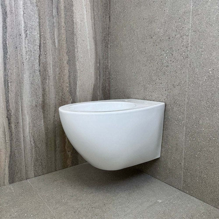 Hatria Wandhängendes WC Pure Vortex, spülrandlos, Weiß glänzende Oberfläche PLANETA 00Y9E501