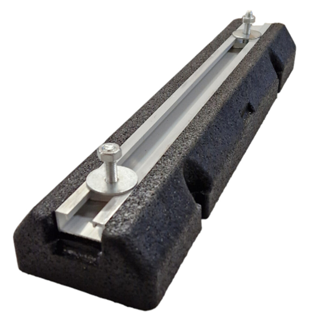 Silentblock Dämpfungssockel Antivibrationsfuß für Wärmepumpe Klimaanlage 500 x 130 x 65 mm