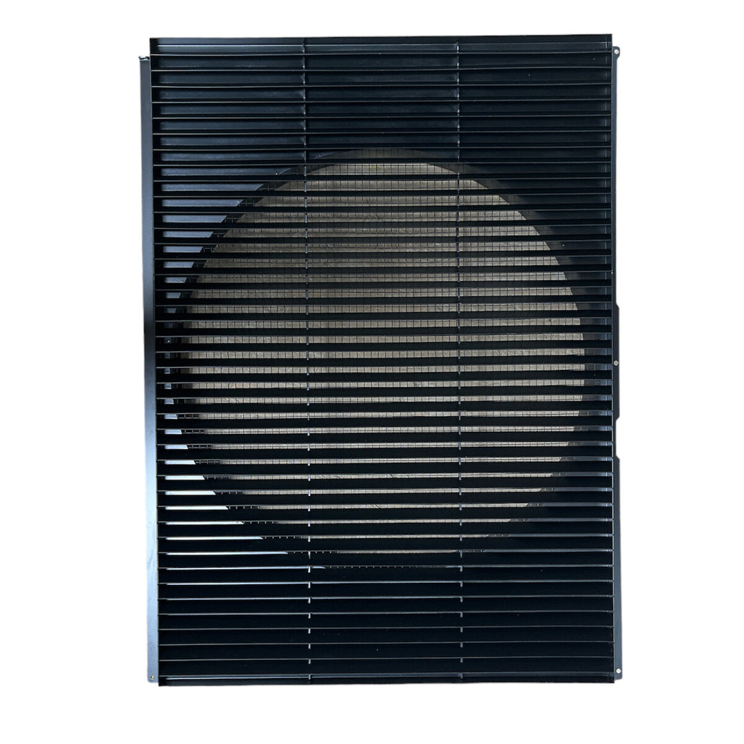 Frontgrill Feuerverzinkt (9005 schwarz) für Wärmepumpe HE-AI