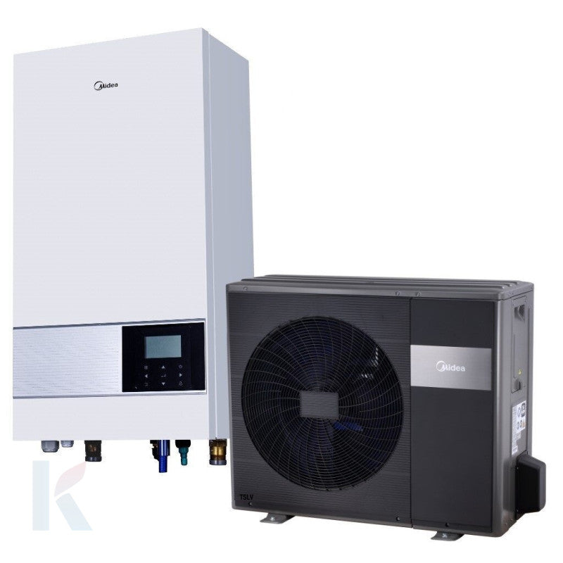 Solarics Midea MHA-V14WD2N8-E + HB-A160CGN8-E – Wärmepumpe M-Thermal Hygge Split 14.0 Heizen. / 10.0 Kühlen Hydronic