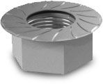 K2 Hexagon Flange nut with serration M8 1000043