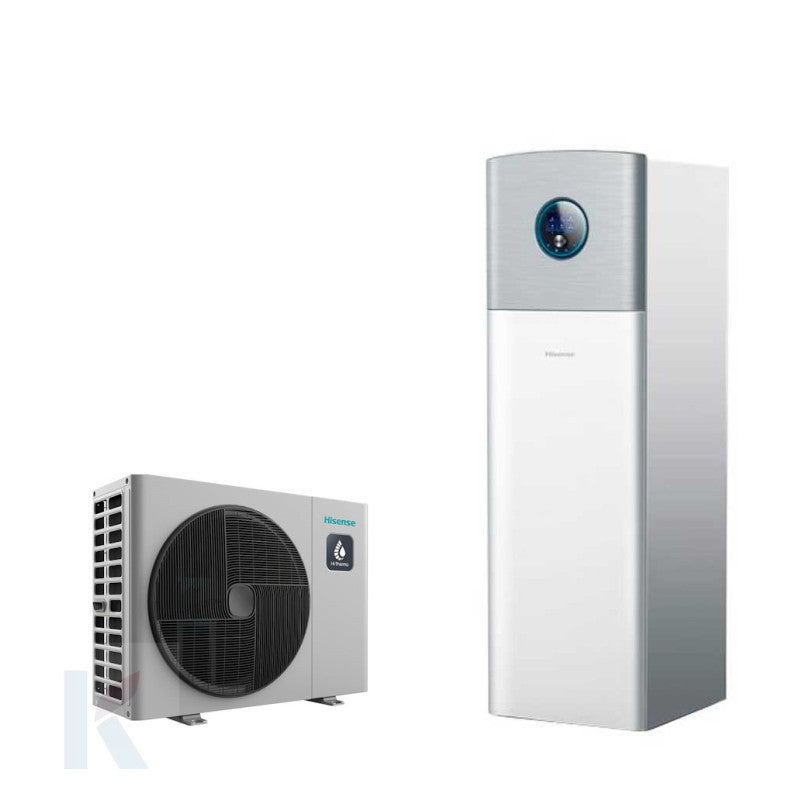 Solarics Hisense AHW-100HCDS1 + AHS-100HCDSAA-23 – Hi-Therma R32 Integra Split Wärmepumpe