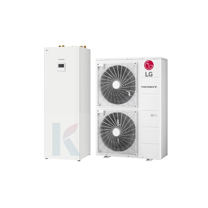 Solarics Lg HU121MRB.U30 + HN1616Y.NB1 – Hidrosplit Wärmepumpe mit integrated Speicher Therma V 200L R32