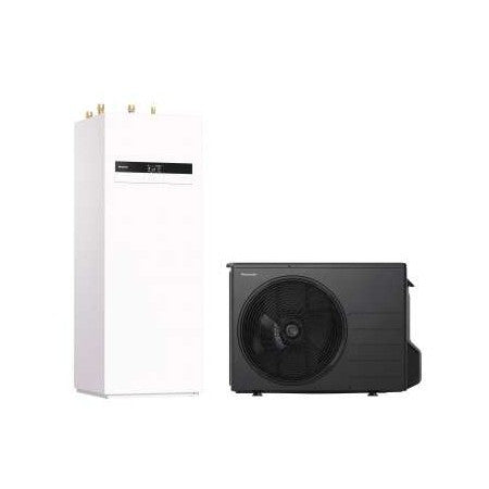 Panasonic Aquarea Hochleistungs-All-in-One-Wärmepumpen-Set, 185 l, dreiphasig, K-Serie R32 – KIT-ADC09K9E8