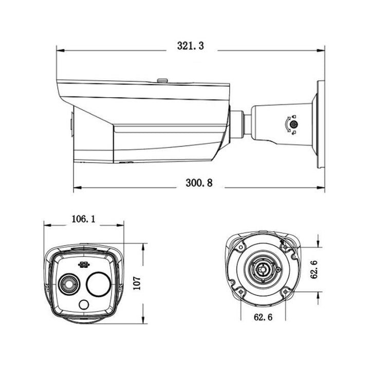 Hikvision DS-2TD2628–7/EA Wärmebildkamera IP67